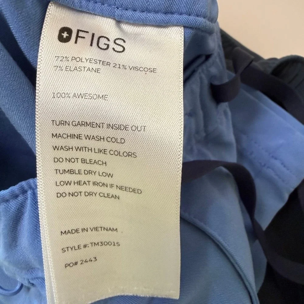 FIGS Technical Collection Mens Small Cargo Scrub Pants Drawstring Lot of 2